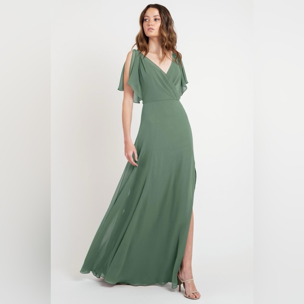 NWT Jenny Yoo Bridesmaid Dress Hayes in Eucalyptus size 12